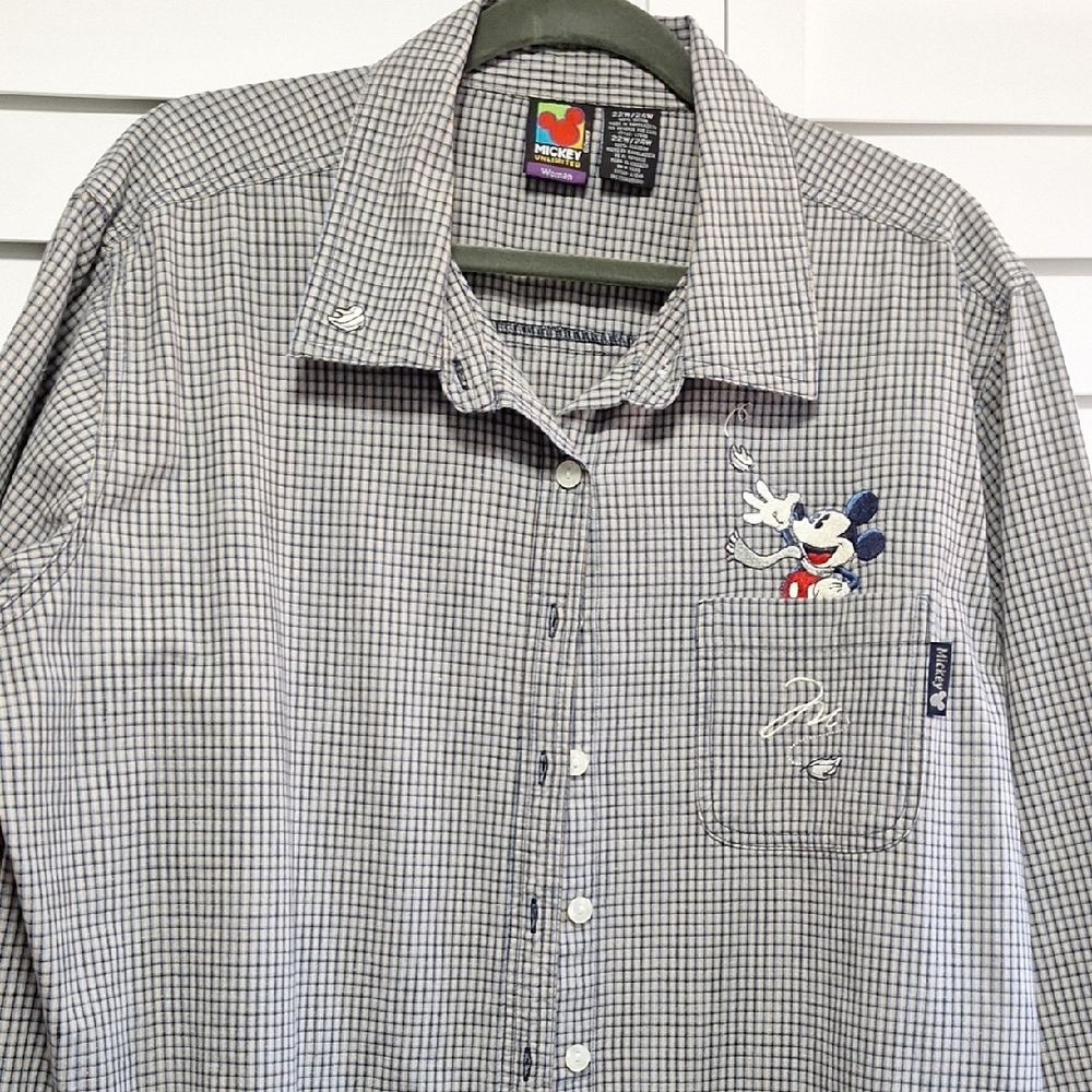 Disney Women's Checkered Shirt Size 22W / 24W